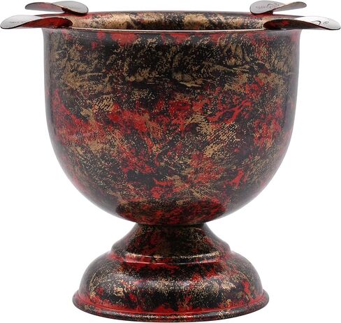 منفضة سجائر طويلة من ستينكي سيجار ذات 4 ركاب، تصميم وعاء عميق، نحاس مطروق عتيق in Kuwait