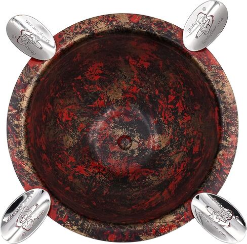 منفضة سجائر طويلة من ستينكي سيجار ذات 4 ركاب، تصميم وعاء عميق، نحاس مطروق عتيق in Kuwait