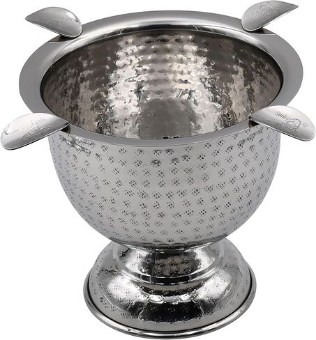 منفضة سجائر طويلة من ستينكي سيجار ذات 4 ركاب، تصميم وعاء عميق، نحاس مطروق عتيق in Kuwait