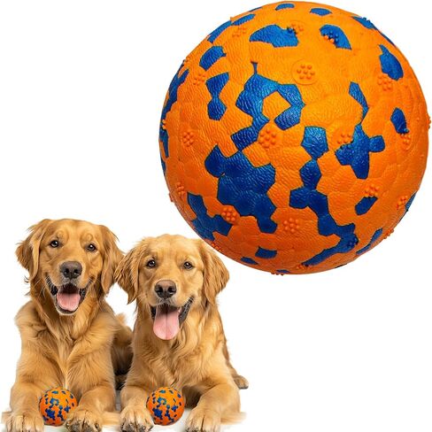 Dog Balls,for Aggressive Chewers, Aggressive Chew Toys for Dogs,Non-Toxic, Soft and Durable E-TPU Chew Toys for Large Medium Small Dog,Dog Water Toy,Dog Fetch Ball (White+Blue+Yellow, 3") in Saudi Arabia