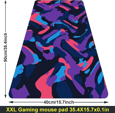 Large Mouse Pad, Big Gaming Mouse Pad with Stitched Edges, Waterproof and Non-Slip Desk Mat, XXL Extended Keyboard Pad for Home Office Accessories (35.4×15.75×0.1 inch, U81) in Saudi Arabia