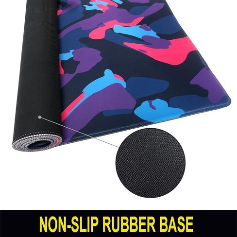 Large Mouse Pad, Big Gaming Mouse Pad with Stitched Edges, Waterproof and Non-Slip Desk Mat, XXL Extended Keyboard Pad for Home Office Accessories (35.4×15.75×0.1 inch, U81) in Saudi Arabia