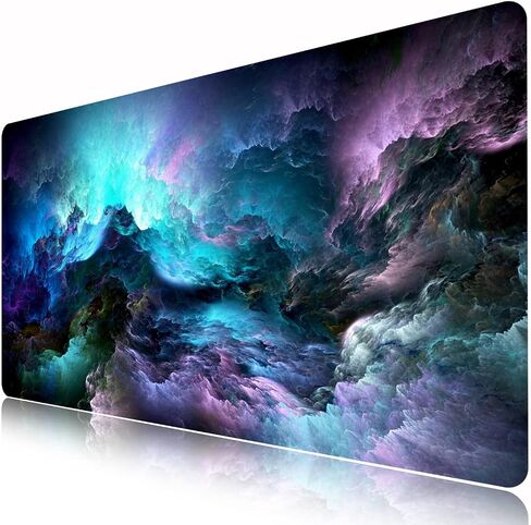 Large Mouse Pad, Big Gaming Mouse Pad with Stitched Edges, Waterproof and Non-Slip Desk Mat, XXL Extended Keyboard Pad for Home Office Accessories (35.4×15.75×0.1 inch, U81) in Saudi Arabia