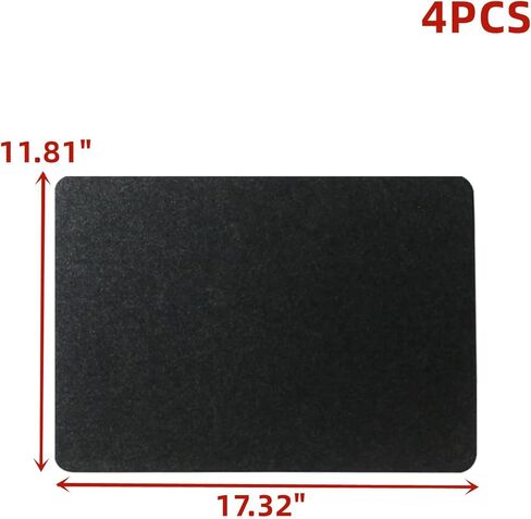 4 قطع من السجادات المقاومة للحرارة للمقلاة الهوائية، 17.32 بوصة × 11.81 بوصة، أدوات المطبخ، حصيرة منزلقة من اللباد، ماكينة صنع القهوة، واقي للحرارة على سطح المطبخ، حصيرة سيليكون غير قابلة للانزلاق in Kuwait