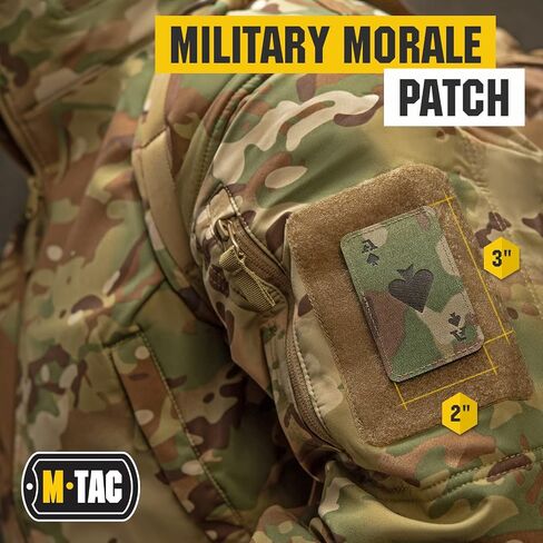 مجموعة الملابس العسكرية M-Tac Ultimate التكتيكية Gear Bundle تتميز بقميص بولو مسامي، تي شيرت Coolmax سريع الجفاف، رقعة علم الولايات المتحدة الأمريكية العتيقة، ورقعة معنويات Ace of Spades (XL، OCP/Camo/أسود) in Saudi Arabia