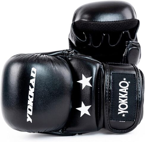 YOKKAO Ground Breaker MMA Sparring Gloves | Pro-Endorsed Combat Mitts for Men and Women | Perfect for MMA, Cage Fighting, Kickboxing, Muay Thai | Superior Wrist Support with Synthetic Leather Finish in Saudi Arabia