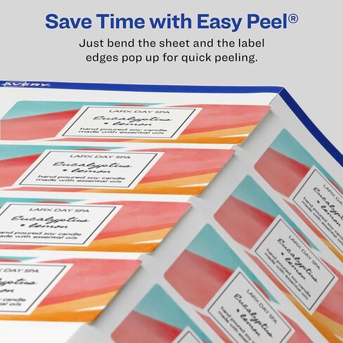 Avery Matte White Rectangle Labels with Sure Feed, 1.5" x 3.75", 2,500 Matte White Printable Labels in Saudi Arabia