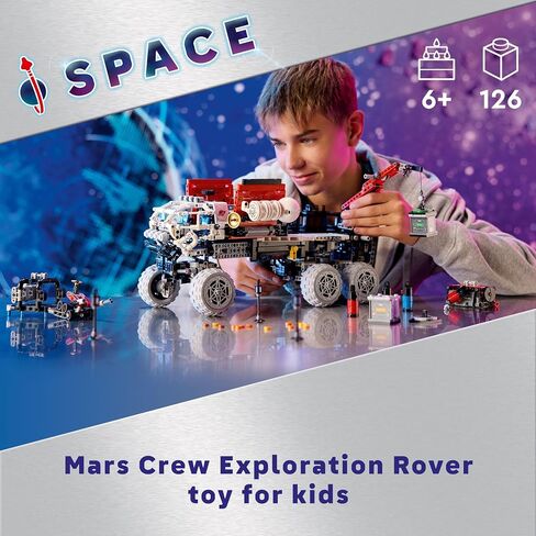 LEGO Technic Mars Crew Exploration Rover Building Set, Space Gift for Boys and Girls, Science Project, NASA Inspired Toy, Advanced Building Kit for Kids Ages 10 and Up, 42180 in Saudi Arabia