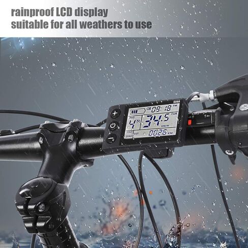 Yunir Brushless Motor Controller, Waterproof 24V-48V Motor Controller, LCD Display Electric Bike Scooter Brushless Controller Kit(24V/36V 350W) in Saudi Arabia