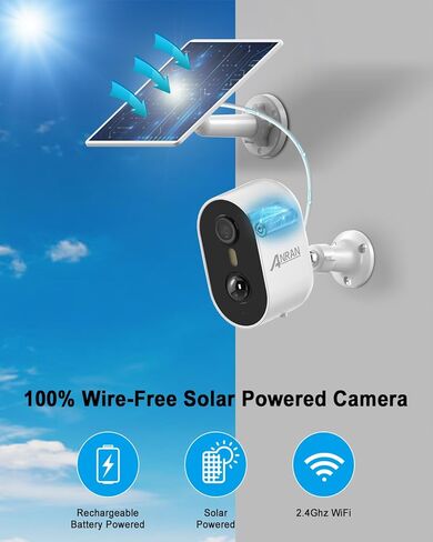 ANRAN Security Cameras Wireless Outdoor,2K Battery Powered Indoor Camera in Kuwait
