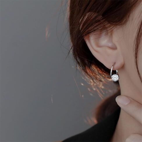 3 Pairs Lymphvity Germanium Earrings Crystal Ball Hoop Earrings for Women Girls Creative Colorful Irregular Rhinestone Cubic Zirconia Lucky Round Ball Dangle Earrings for Lymphatic Drainage Jewelry Gifts in Saudi Arabia