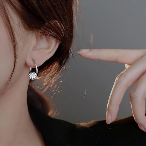 3 Pairs Lymphvity Germanium Earrings Crystal Ball Hoop Earrings for Women Girls Creative Colorful Irregular Rhinestone Cubic Zirconia Lucky Round Ball Dangle Earrings for Lymphatic Drainage Jewelry Gifts in Saudi Arabia