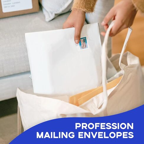 100 White Envelopes 9x12, Goefun Catalog Large Mailing Envelopes - 80GSM Paper, Letter Size Envelopes 9x12 Self Seal in Saudi Arabia