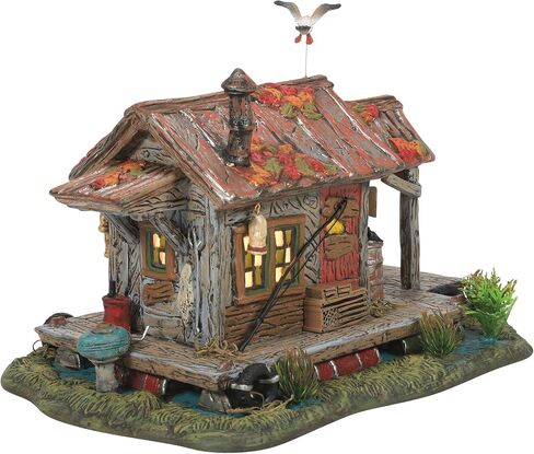 Department 56 Snow Village Halloween Haunted Swamp Shanty Lit Building, 6.1 Inch, Multicolor in Saudi Arabia