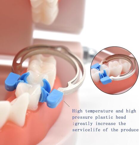 1 Set Dental Sectional Matrices Clip, Dental Matrix Sectional Contoured Matrices Clamps,Spring Clip,Forming Sheet Clip, Dentist Matrix Ring Tools (Type A) in Kuwait