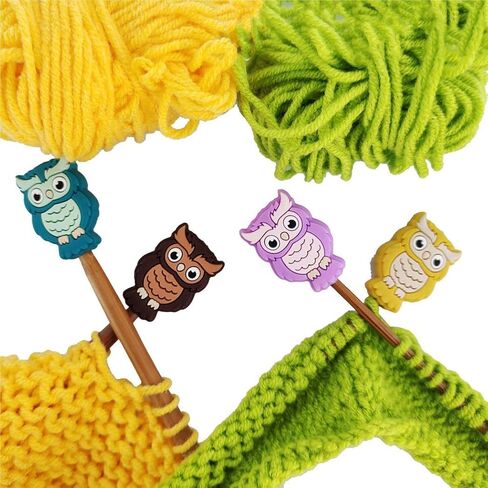 4 قطع من سدادات إبر الحياكة من Toeloioh، واقيات نقاط إبرة الحياكة على شكل قرد البطريق وبومة السمك، وأغطية نهاية حياكة الحيوانات الكرتونية، وإكسسوارات الحياكة (البطريق باللون الأسود) in Kuwait