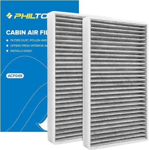 PHILTOP Cabin Air Filter, Replacement for CF8791A, Silverado 1500 (1999-2002), Tahoe (2000-2002), Sierra 1500 (1999-2002), Yukon (2000-2002), Premium ACF049 Cabin Filter with Filter Up Dust Pollen in Saudi Arabia