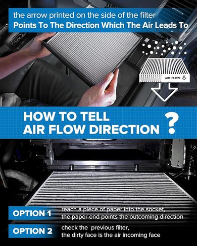 PHILTOP Cabin Air Filter, Replacement for CF8791A, Silverado 1500 (1999-2002), Tahoe (2000-2002), Sierra 1500 (1999-2002), Yukon (2000-2002), Premium ACF049 Cabin Filter with Filter Up Dust Pollen in Saudi Arabia