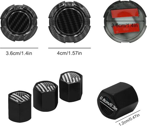 ملحقات باب السيارة لسيارة جيب - غطاء مزخرف لمفتاح الباب الخارجي لملحقات جيب رانجلر وإكسسوارات جيب جلاديتور | غطاء قفل الباب 3 قطع لسيارة جيب رانجلر JL JK TJ & Gladiator JT 1997-2023 in Kuwait