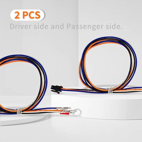 حزام أسلاك مرايا السحب متوافق مع Chevy Silverado 1500 2500HD 2014-2018 GMC Sierra Truck Cargo Running Turn Signals Light Harness 2PCS in Kuwait