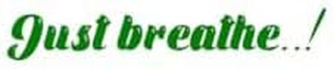 Just Breathe Mirror Decal, Different Fonts And Colors, Vinyl Car Decals For Men Women And Kids, Rearview Mirror Decal, Car Decal Gifts, Car Side Mirror And Window Decal (Classic, Pink) in Saudi Arabia