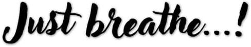 Just Breathe Mirror Decal, Different Fonts And Colors, Vinyl Car Decals For Men Women And Kids, Rearview Mirror Decal, Car Decal Gifts, Car Side Mirror And Window Decal (Classic, Pink) in Saudi Arabia