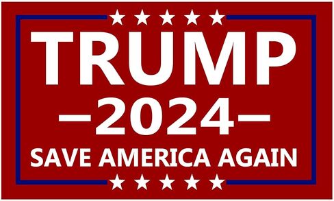 Rogue River Tactical Trump 2024 Save America Again Presidential Election Bumper Sticker Car Decal Conservative Republican USA MAGA Red in Saudi Arabia