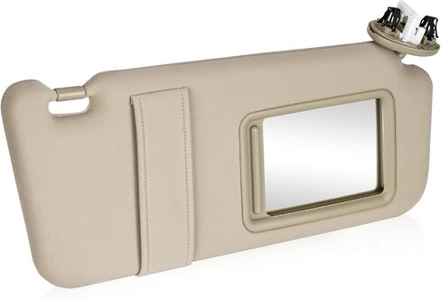 Youxmoto Sun Visor Left Driver Side for Toyota Camry with Sunroof 2007 2008 2009 2010 2011, Beige Sun Visor Replaces# 74320-06800-B0, with Vanity Mirror and Light in Saudi Arabia