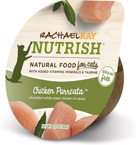 راشيل راي نوتريش طعام القطط الرطب الطبيعي، وصفة بوركاتا الدجاج، كوب 2.8 أونصة، خالي من الحبوب in Kuwait