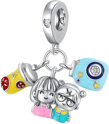 Cute Animal Charms for Bracelets and Necklaces 925 Sterling Silver Charms Jewelry Pendant Beads Charm Birthday Gift for Women Girls Mom Daughter in Saudi Arabia