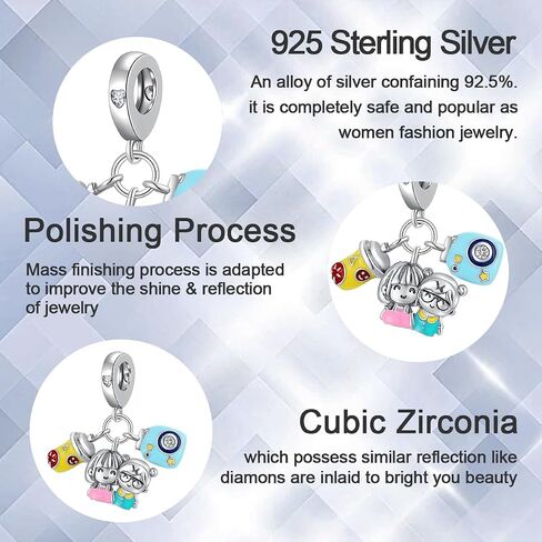 Cute Animal Charms for Bracelets and Necklaces 925 Sterling Silver Charms Jewelry Pendant Beads Charm Birthday Gift for Women Girls Mom Daughter in Saudi Arabia