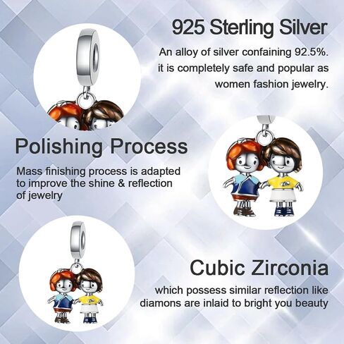 Cute Animal Charms for Bracelets and Necklaces 925 Sterling Silver Charms Jewelry Pendant Beads Charm Birthday Gift for Women Girls Mom Daughter in Saudi Arabia