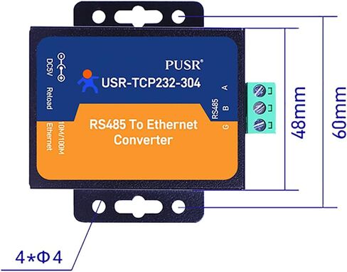 1-Port Serial RS485 to Ethernet Converters Module RS485 to TCP/IP Modbus Gateway Built-in Webpage DHCP/DNS Supported USR-TCP232-304 in Saudi Arabia
