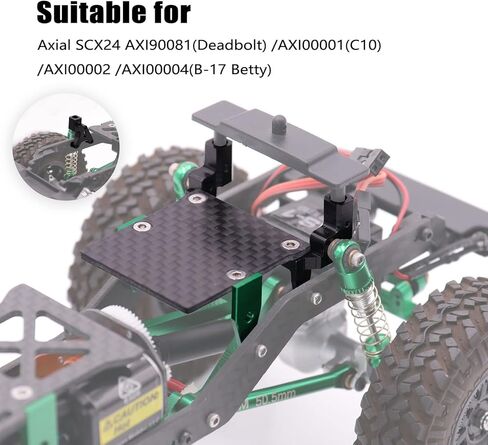 Carbon Fiber Adjustable Shock Mount Tower Set for Axial SCX24 C10 AXI00001 Deadbolt AXI90081 in Kuwait