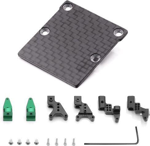 Carbon Fiber Adjustable Shock Mount Tower Set for Axial SCX24 C10 AXI00001 Deadbolt AXI90081 in Kuwait