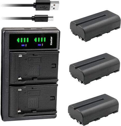 Kastar 1-Pack NP-F550 / NP-F570 Battery and LTD2 USB Charger Compatible with FEELWORLD FW279 7" DSLR Camera Field Monitor, FW279S 7" Ultra Bright 2200NIT Daylight VIEWABLE DSLR Camera Field Monitor in Saudi Arabia