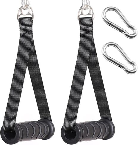 مقابض تمرين شديدة التحمل من SYL Fitness، ملحقات قبضة بديلة لبكرات آلة كابل الصالة الرياضية، وحزام المقاومة ومدرب القوة، وإكسسوارات التمرينات القابلة للسحب in Kuwait