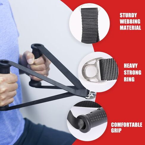 مقابض تمرين شديدة التحمل من SYL Fitness، ملحقات قبضة بديلة لبكرات آلة كابل الصالة الرياضية، وحزام المقاومة ومدرب القوة، وإكسسوارات التمرينات القابلة للسحب in Kuwait