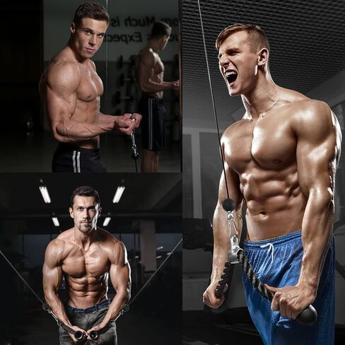 TRENDBOX نظام بكرة الصالة الرياضية ثلاثية الرؤوس حبل سحب إلى أسفل آلة كابل التدريب، مرفقات منسدلة LAT للمنزل والصالات الرياضية in Kuwait