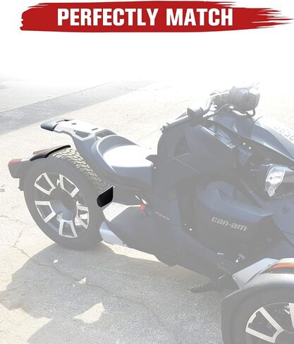 حاجز خلفي من A & UTV PRO لـ 2019-2022 Can-Am Ryker Fender Extension Mud اللوحات واقيات الطين، استبدال OEM # 219400963، 3PCS in Saudi Arabia