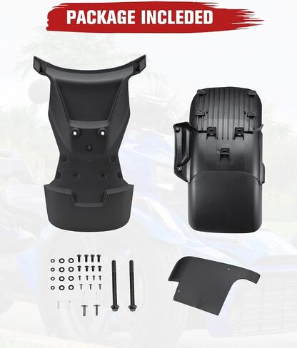 حاجز خلفي من A & UTV PRO لـ 2019-2022 Can-Am Ryker Fender Extension Mud اللوحات واقيات الطين، استبدال OEM # 219400963، 3PCS in Saudi Arabia