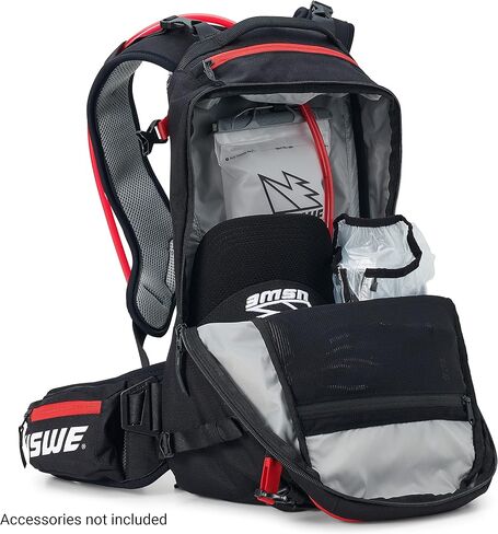 USWE Core Backpack, a High End Daypack for Enduro, Dirtbike, Moto, Black (16L USWE Red) in Saudi Arabia