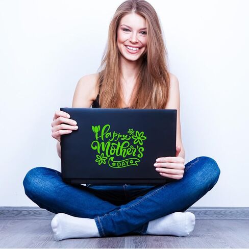 1 Sheet Happy Mother's Day Sticker, Cute Daisy,Tulip Flowes Automotive Die Cut Waterproof Vinyl Decal Gift for Mother Mothers Day Gifts for Mom Home Wall Window Car Party Supplies Decor (Holographic) in Kuwait