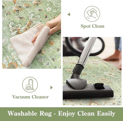 Lahome Boho Area Rug, 5x7 Living Room Area Rug Boho Rugs for Bedroom Aesthetic Soft Large Floral Rug, Machine Washable Rugs 5x7 Non Slip Non Shedding Indoor Carpet for Living Dining Room in Saudi Arabia