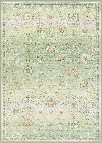 Lahome Boho Area Rug, 5x7 Living Room Area Rug Boho Rugs for Bedroom Aesthetic Soft Large Floral Rug, Machine Washable Rugs 5x7 Non Slip Non Shedding Indoor Carpet for Living Dining Room in Saudi Arabia