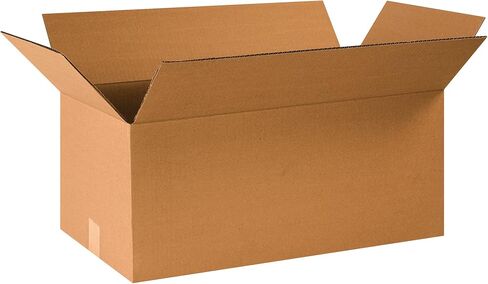 TAPE LOGIC 26 × 14 × 12 صندوق مموج، كبير، 26 طول × 14 عرض × 12 ارتفاع، عبوة من 40 قطعة | الشحن، التعبئة والتغليف، النقل، صندوق تخزين للمنزل أو العمل، صناديق بالجملة قوية in Saudi Arabia
