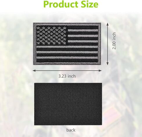 auauy 2pcs بقع العلم الأمريكي، بقع التكتيكية من الولايات المتحدة الأمريكية العلم الأمريكي، هوك وحلقة التصحيح المعنويات التكتيكية التطريز الكامل التصحيح العسكري لحقائب الظهر قبعات القبعات السترات السراويل، الزي العسكري in Kuwait