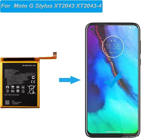 بطارية بديلة KX50 متوافقة مع Moto G Stylus XT2043 XT2043-4 مع الأدوات in Kuwait