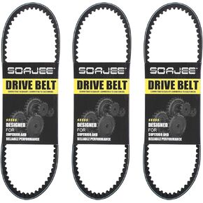3Pcs 842 20 30 CVT Drive Belt for 125cc - 150cc 232cc GY6 152QMI 152QMJ 157QMI 157QMJ 4-Stroke Long Case Engine Motorcycle Scooter ATV Go Kart Moped Quad Wheeler Roketa Jmstar TaoTao