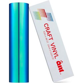 Ant PVP 9.5 inch Width Holographic Smart Matless Vinyl 9.5inch x 20ft, Rose Red with Blue Light Compatible with Cricut Joy Xtra Decals Stickers&More All-Weather&Fade-Proof Ideal for Outdoor Use